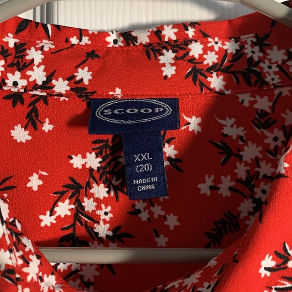 SCOOP Button Down Shirt with Bottom Tie. Size: XXL Extra Extra Large (20) - Picture 2 of 9